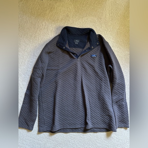 LL Bean Quilted Sweater - Picture 1 of 3